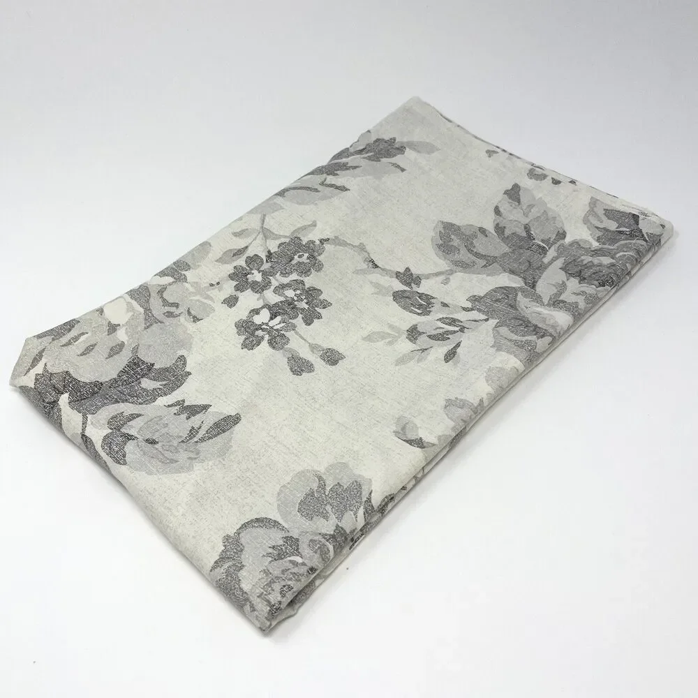 Ralph Lauren Home Figueroa Floral Neutral Gray Standard Pillow Sham 100% Cotton